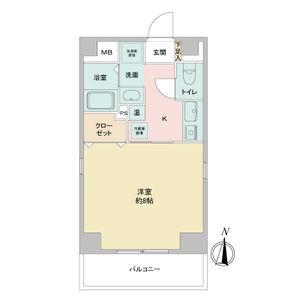 サン名駅南ビル(1K/9階)の間取り写真