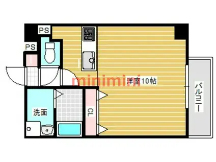 パレス東洋豊里2号館(ワンルーム/7階)の間取り写真