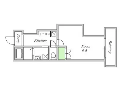 アリバ豊崎(1K/5階)の間取り写真