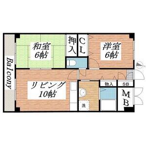 パストラルコート(2LDK/2階)の間取り写真