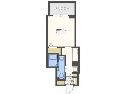 レジディア南1条(1K/8階)の間取り写真