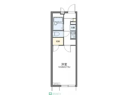 レオパレスSKY(1K/1階)の間取り写真