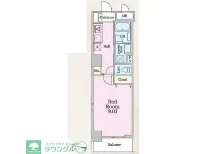 アロー東海神 37番館(1K/2階)の間取り写真