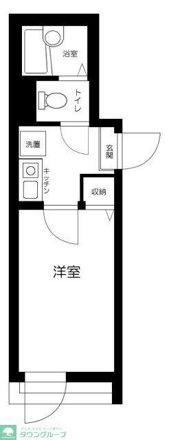 APT西新井(1K/2階)の間取り写真