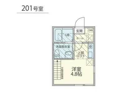 リオブリサ大岡(ワンルーム/2階)の間取り写真