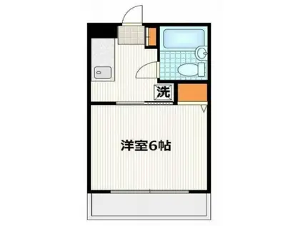 レンツェン御殿山(1K/2階)の間取り写真