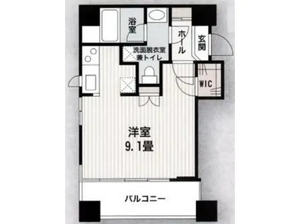 エーデルコート溝の口(1K/1階)の間取り写真