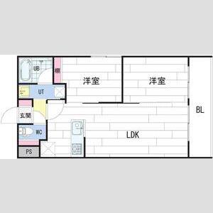 SAINT-JULIEN(2LDK/2階)の間取り写真