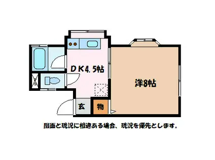 ハイツトロイム21(1DK/1階)の間取り写真