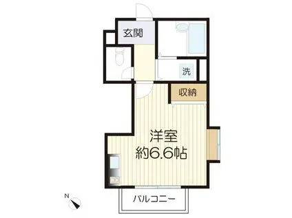 アザレ東三田壱番館(ワンルーム/3階)の間取り写真