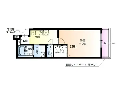 フジパレス羽衣駅南(1K/3階)の間取り写真