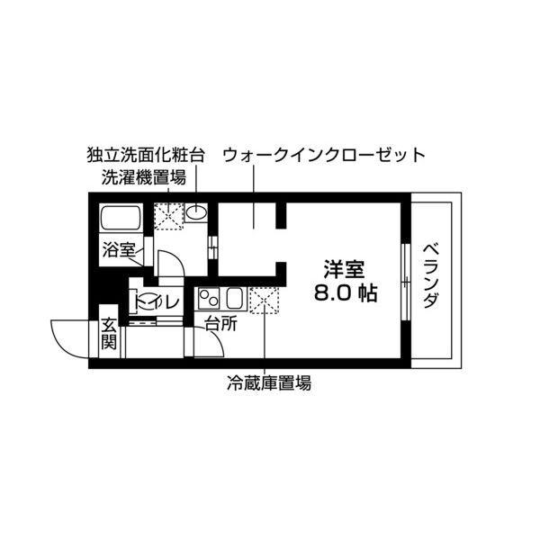 NAGEOIRES(1K/2階)の間取り写真