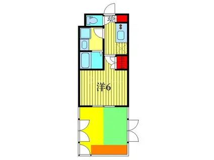 MAXIV HYS 高砂 AZ(1K/1階)の間取り写真