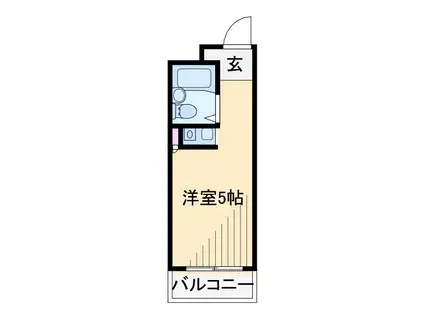 ヨコハマベイストロベリーインターナショナル(ワンルーム/3階)の間取り写真