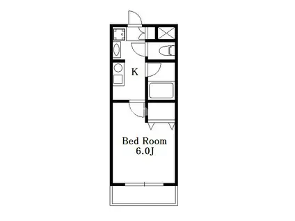 カリーノメゾン吉祥寺(1K/2階)の間取り写真