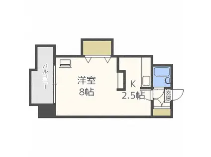 ノースコート本郷(1K/6階)の間取り写真