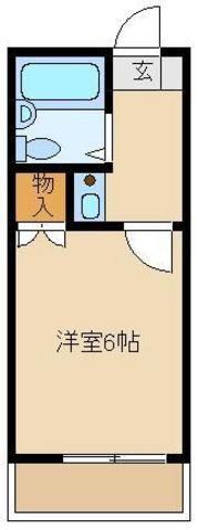 レオパレス朝霞第2(1K/2階)の間取り写真