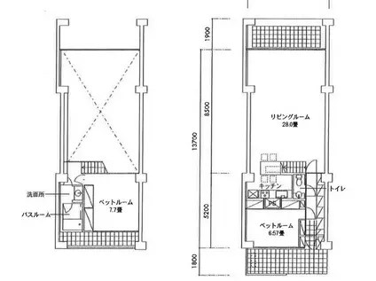 CUBE15(2LDK/10階)の間取り写真