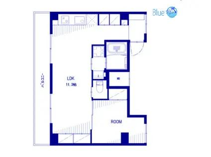 パールヒルズY・O(1LDK/4階)の間取り写真