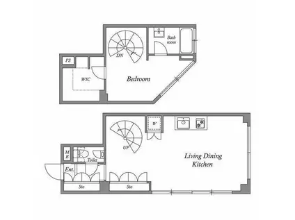 ラ・ステージ坂町(1LDK/5階)の間取り写真