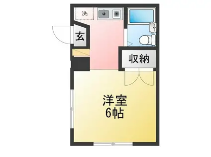 グレイス白山(ワンルーム/1階)の間取り写真