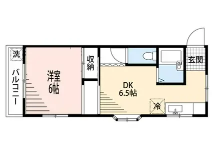 パティーナ八潮(1DK/2階)の間取り写真