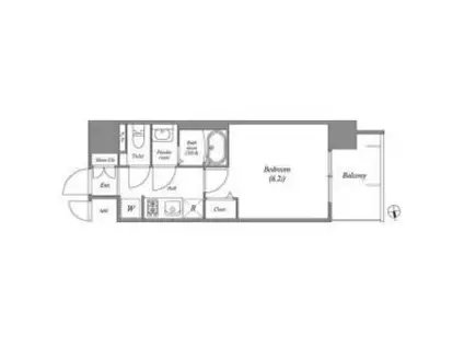 アドバンス大阪ビヤン(1K/9階)の間取り写真