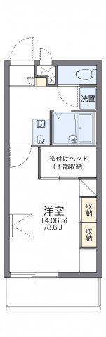 レオパレスパテル(1K/2階)の間取り写真