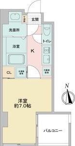リエス鶴舞 イースト TOWER(1K/8階)の間取り写真