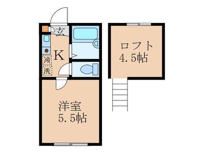 SE-K-RYU(1K/1階)の間取り写真