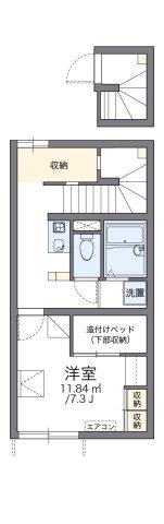 レオパレスサヤンフォレスト(1K/2階)の間取り写真
