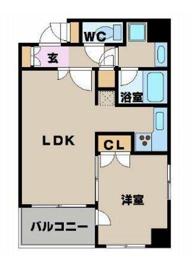 パレステュディオ渋谷ステーションフロント(1DK/5階)の間取り写真