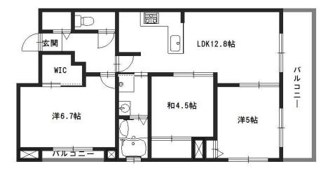 プレステージ姫路サザンコンフォート(3LDK/7階)の間取り写真