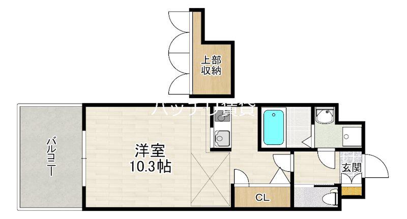 NO62 TOWERS AVANTGARDE 博多(1K/3階)の間取り写真