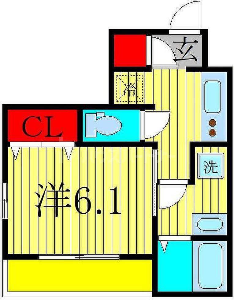 ILUMINAR イルミナル(1K/3階)の間取り写真
