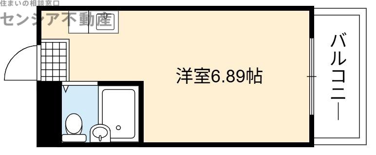 大宝都島ル・グラン(1K/5階)の間取り写真