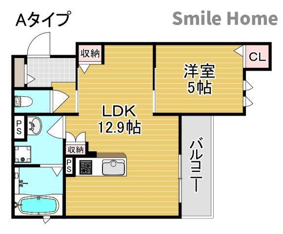 TAMADENISHI PARK VIEUNO(1LDK/2階)の間取り写真