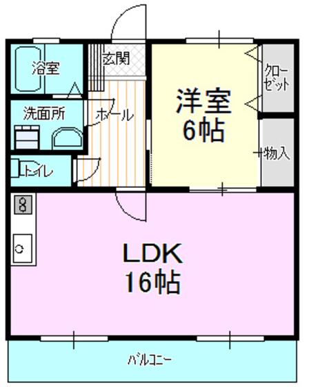 PAXTU HILL(1LDK/3階)の間取り写真