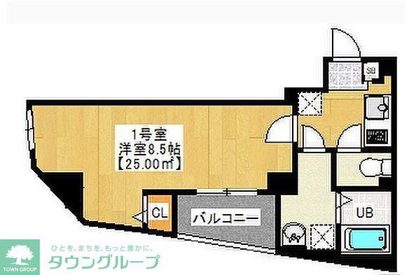 ブルックリンズ葛西 301(1K/3階)の間取り写真