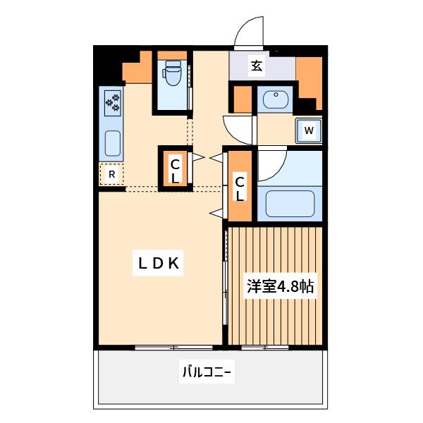 アートレジデンス イン カシワノハ(1LDK/3階)の間取り写真