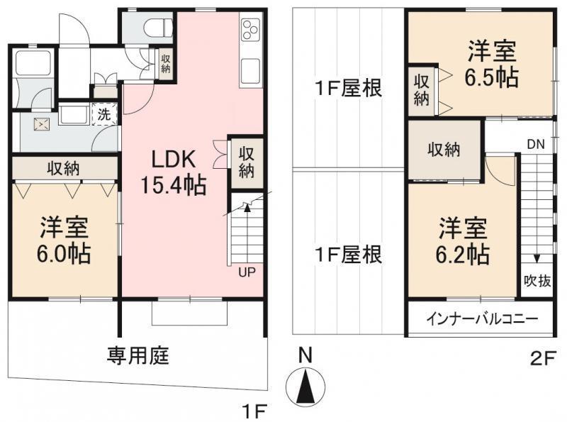 サンク・デコール(3SLDK/1階)の間取り写真