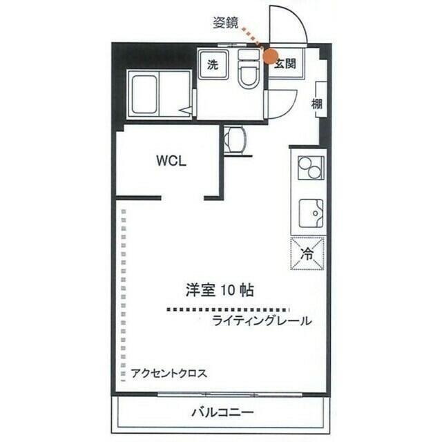 ベル クレール 新宿(ワンルーム/2階)の間取り写真