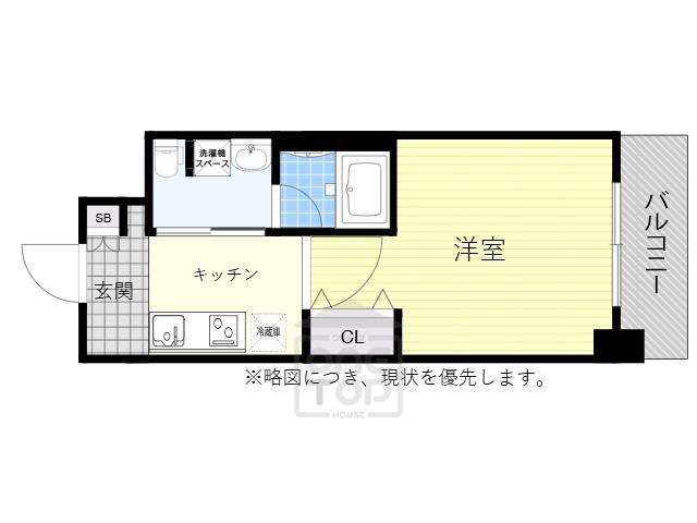 エルプレイス江坂Ⅱ(1K/5階)の間取り写真