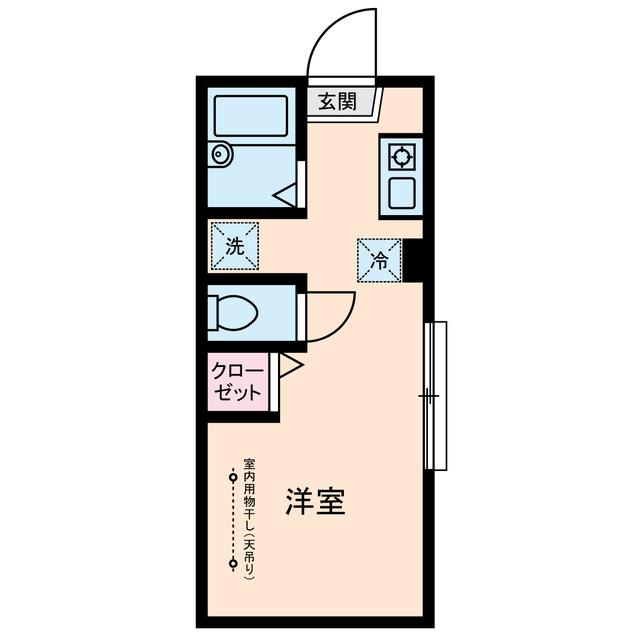 久が原ハイツ(1K/1階)の間取り写真