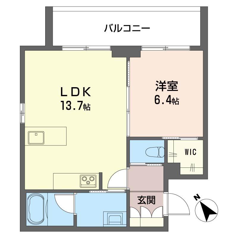ベルヴェデーレ(1LDK/2階)の間取り写真