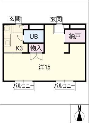 CALCIO(1K/2階)の間取り写真