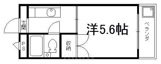 ハイツサンルート(1K/3階)の間取り写真