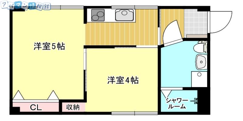 エクシオ(2K/2階)の間取り写真