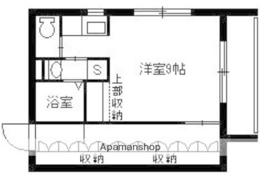 レインボー宇宿(ワンルーム/3階)の間取り写真