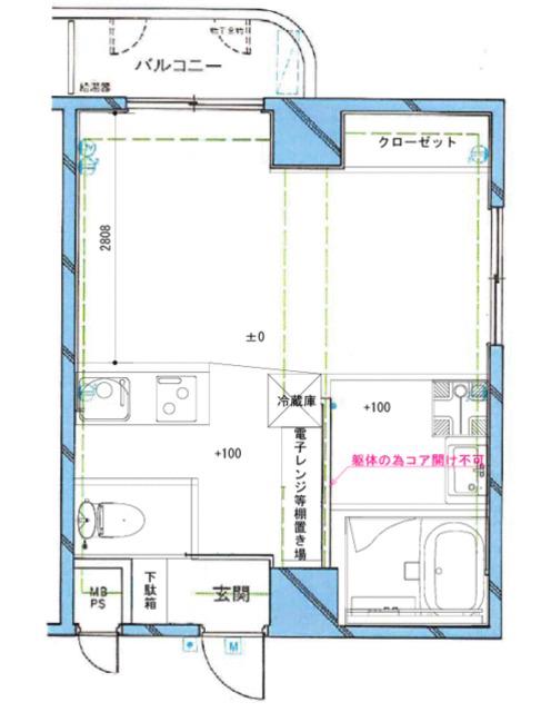 MAC小岩ステーション(ワンルーム/6階)の間取り写真